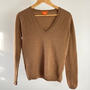 Joe Fresh Tan V-Neck Cashmere Sweater